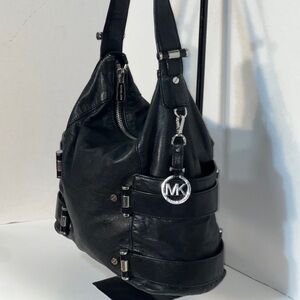 MICHAEL Michael Kors Black Leather Hobo